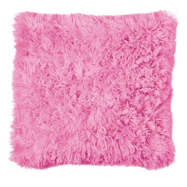 cuddly rozowa rozowa cukierkowa amarant poszewka na poduszkę 45x45 wlochata